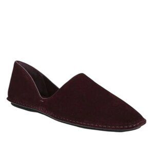 NEW Vince Black Plum Finola D'orsay Round Toe Flats with Dust Bag - 8.5